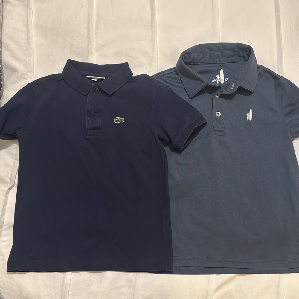 Johnnie-O and Lacoste golf shirts